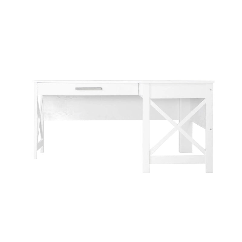 Bureau en L de style ferme moderne avec tiroir