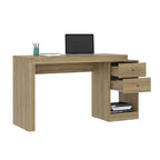 Bureau d'angle extensible de 119 à 155 cm de long pour bureau à domicile au design moderne
