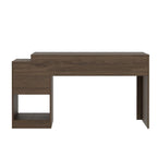 Bureau d'angle extensible de 119 à 155 cm de long pour bureau à domicile au design moderne
