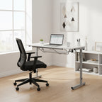 II Table de couture argent/blanc pliable portative à roulettes