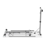 II Table de couture argent/blanc pliable portative à roulettes