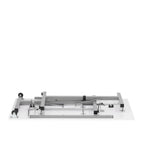 II Table de couture argent/blanc pliable portative à roulettes