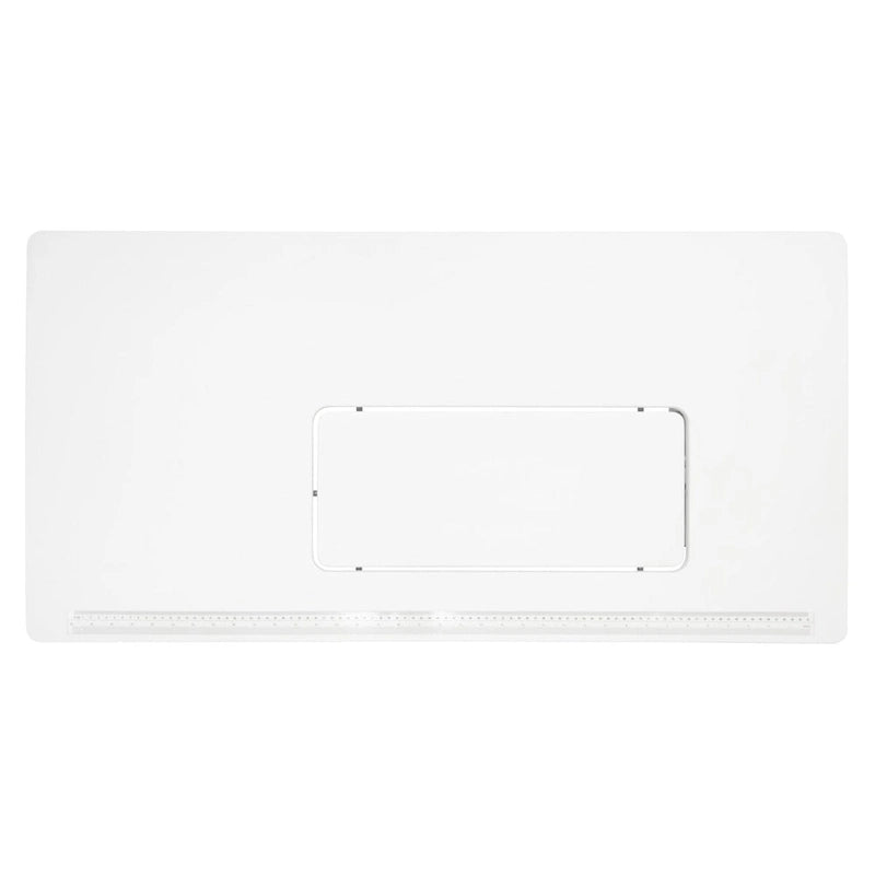 II Table de couture argent/blanc pliable portative à roulettes