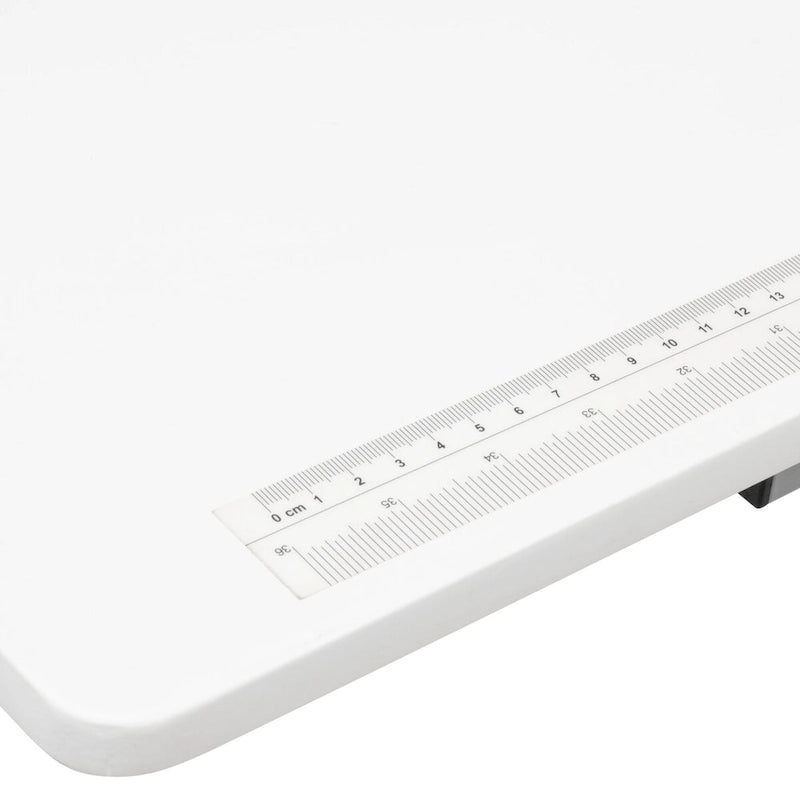 II Table de couture argent/blanc pliable portative à roulettes