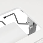 II Table de couture argent/blanc pliable portative à roulettes
