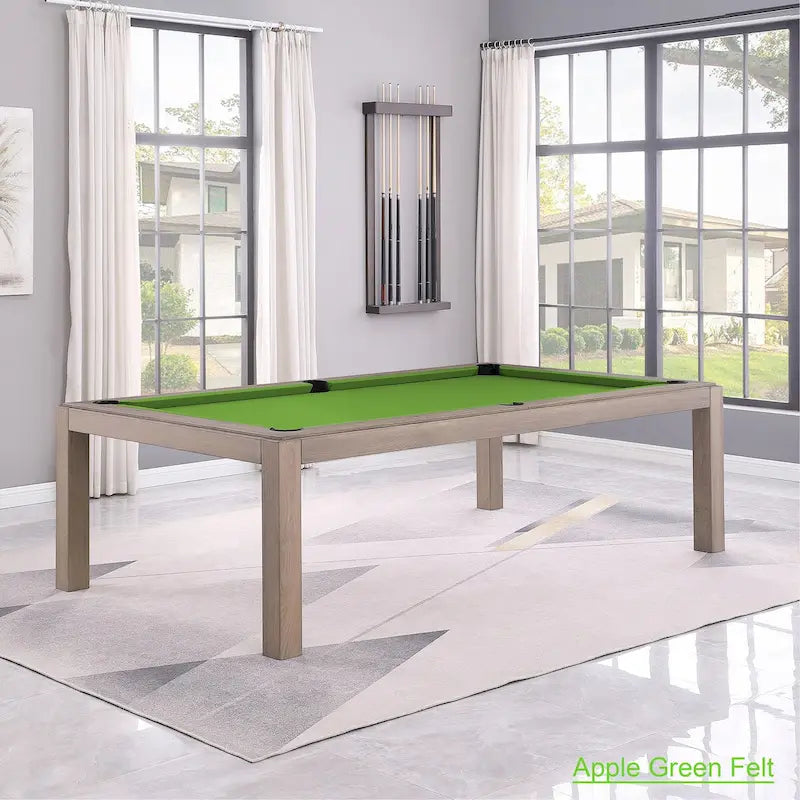 Table de billard Olivia GreyWash Ash 7 pieds avec plateau de salle à manger