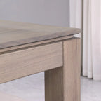 Table de billard Olivia GreyWash Ash 7 pieds avec plateau de salle à manger