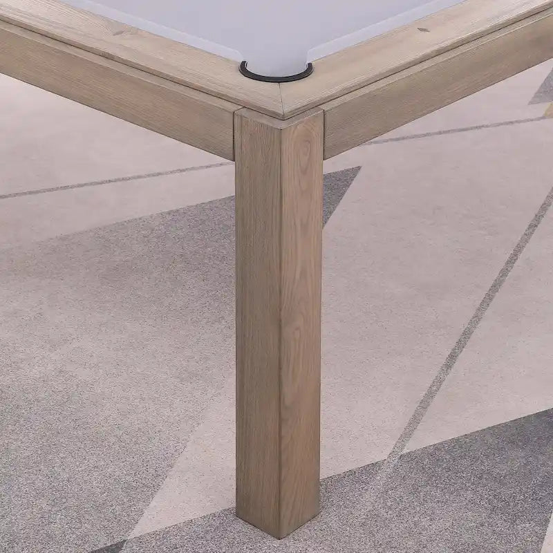 Table de billard Olivia GreyWash Ash 7 pieds avec plateau de salle à manger