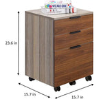 Classeur en bois à 3 tiroirs avec roulettes verrouillables pour documents A4 ou format Lettre