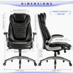 Chaise de bureau ergonomique pivotante et roulante avec accoudoirs rembourrés relevables, inclinaison réglable verrouillable pour travail et études d'adultes