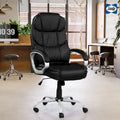 Fauteuil de bureau ergonomique pivotant avec accoudoirs rembourrés