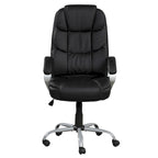 Fauteuil de bureau ergonomique pivotant avec accoudoirs rembourrés