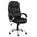 Fauteuil de bureau ergonomique pivotant avec accoudoirs rembourrés