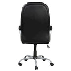 Fauteuil de bureau ergonomique pivotant avec accoudoirs rembourrés