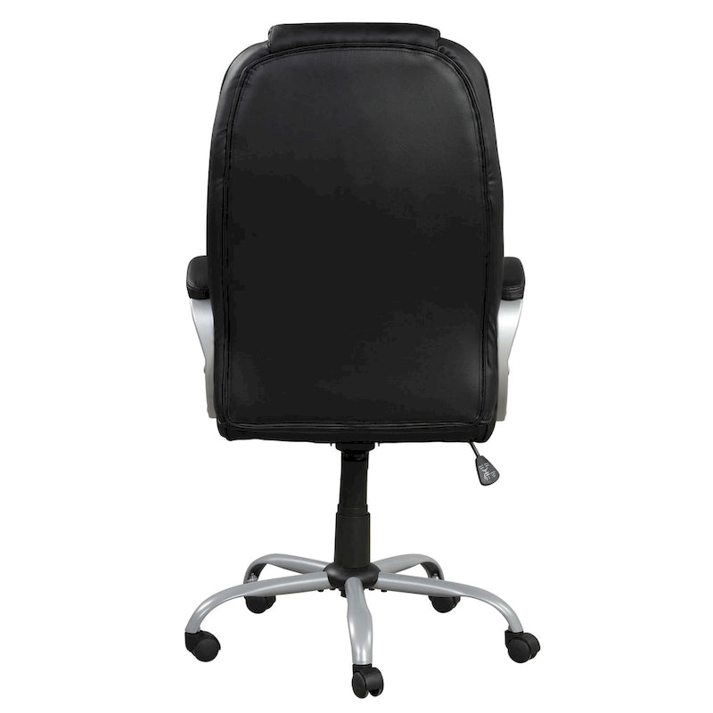 Fauteuil de bureau ergonomique pivotant avec accoudoirs rembourrés
