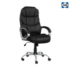 Fauteuil de bureau ergonomique pivotant avec accoudoirs rembourrés
