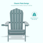 Lot de 2 chaises Adirondack pliantes Bonosuki pour patio et brasero