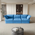 Canapé modulable, canapé 3 ou 4 places en velours, canapé confortable de style minimaliste pour salon et appartement