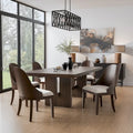Ensemble de salle à manger extensible 7 pièces Liora en bois massif de Furniture of America