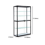 Vitrine contemporaine rectangulaire en verre noir