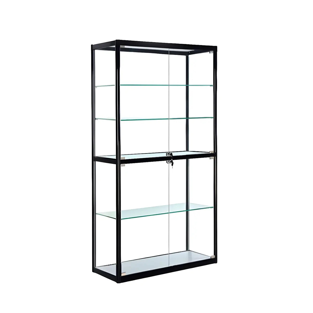 Vitrine contemporaine rectangulaire en verre noir