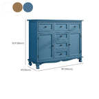 Meuble d'appoint rustique en bois marron pour le rangement du salon