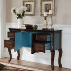 Console de rangement en bois "café français" avec tiroirs