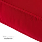 Ensemble de 2 coussins d'extérieur Sunbrella haut de gamme à assise profonde