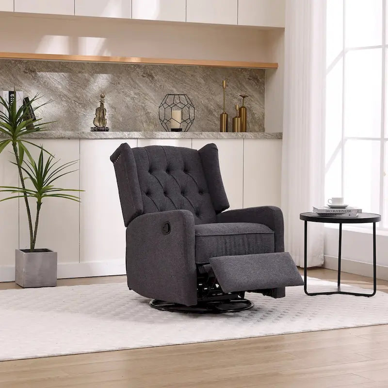Fauteuil de relaxation multi-vitesses, rotatif à 360 degrés, avec fonction de bascule