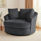 Fauteuil pivotant cylindrique déhoussable à accoudoirs encastrés DREAMSIDEA