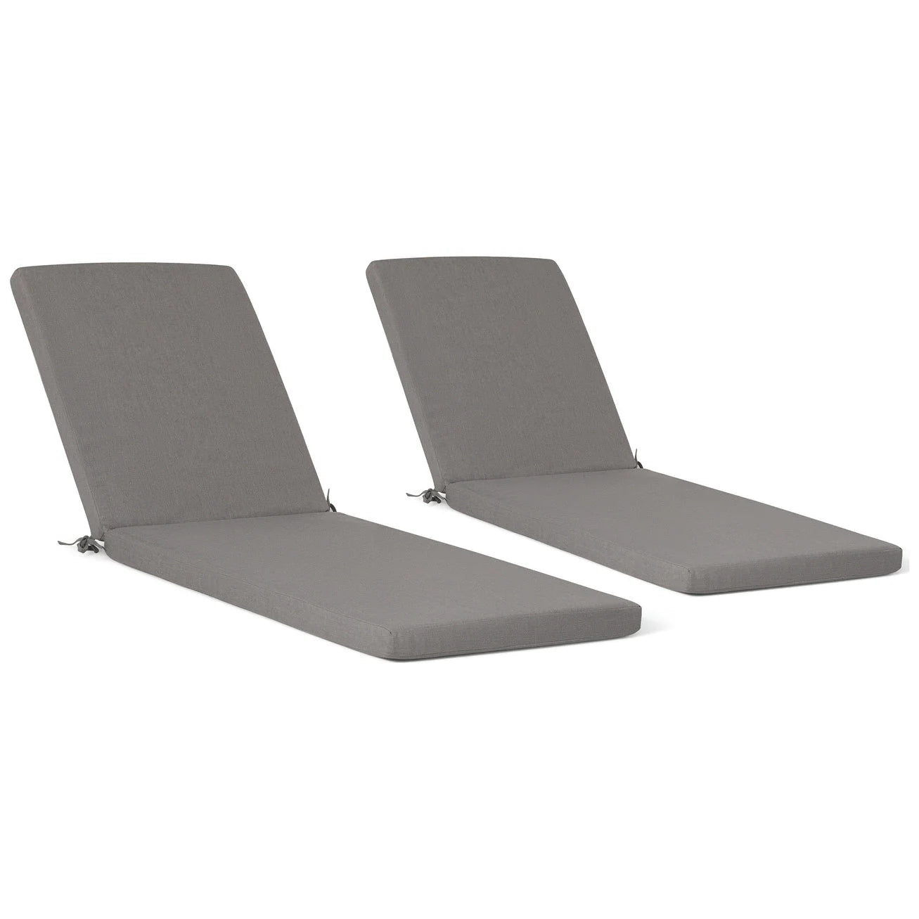 Coussins de chaise longue de patio d'extérieur tout temps Polytrends Fading Free - (Lot de 2)