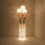 Lampadaire tressé LED à brancher pour salon