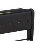 Lit rembourré moderne en cuir PU Uphou de Christopher Knight Home