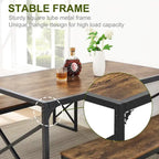 Table à manger 3 pièces VECELO avec banc, ensemble de table de salle à manger pour 4-6 personnes, table de cuisine avec 2 bancs, ensemble de table à manger