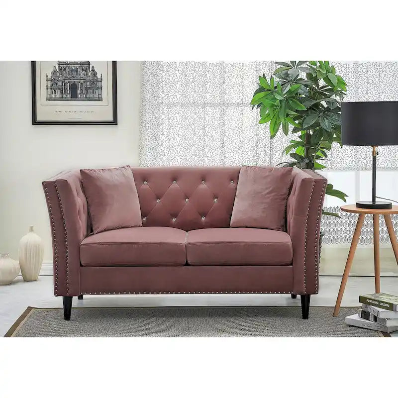 Causeuse en velours Gracewood Hollow Sukikim