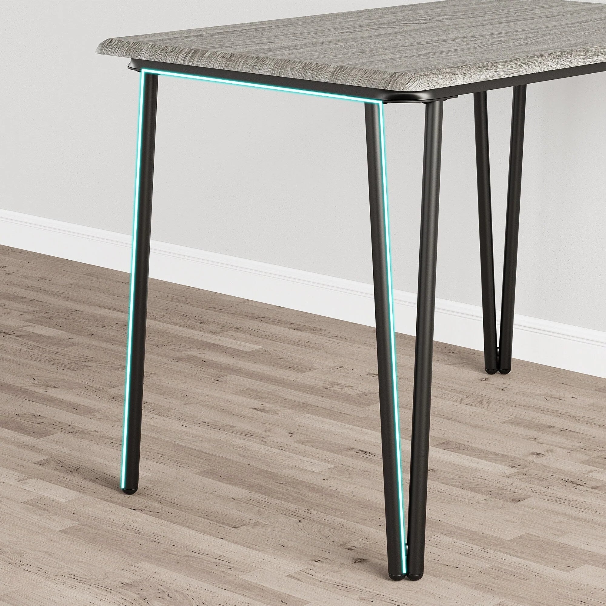 Ensemble Table et Chaises de Salle à Manger Moderne - 3 Pièces