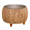 Table basse ronde Terraza en jacinthe d'eau SEI Furniture