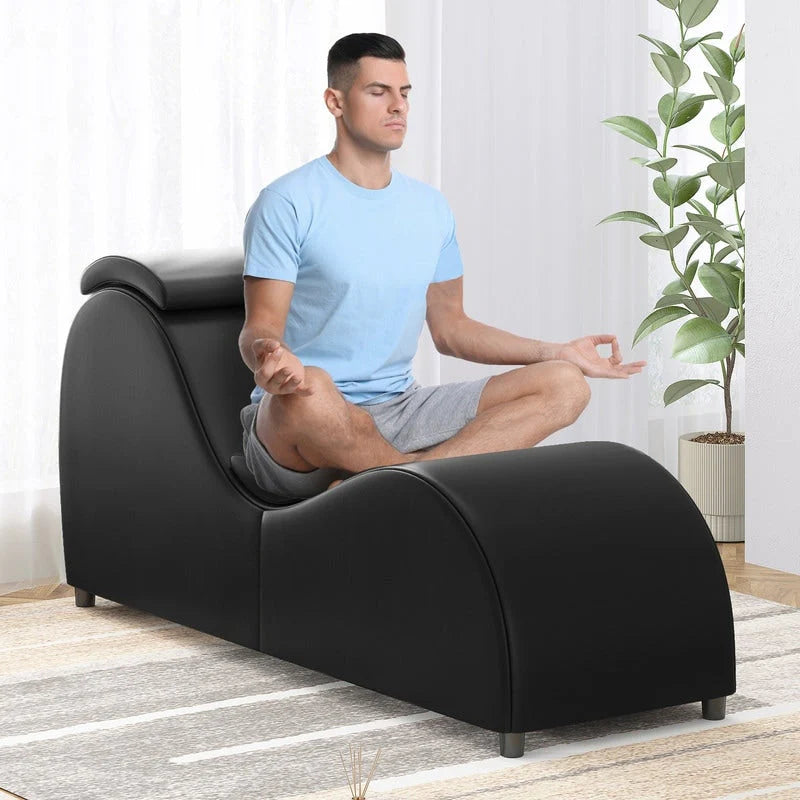 Chaise de yoga d'intérieur Mixoy, chaise longue de yoga incurvée pour adultes, pour étirements, exercices et relaxation