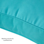 Ensemble de 2 coussins d'extérieur Sunbrella haut de gamme à assise profonde