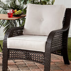 Ensemble de 2 coussins d'extérieur Sunbrella haut de gamme à assise profonde