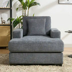 Trois tailles de chaise longue surdimensionnée avec oreillers