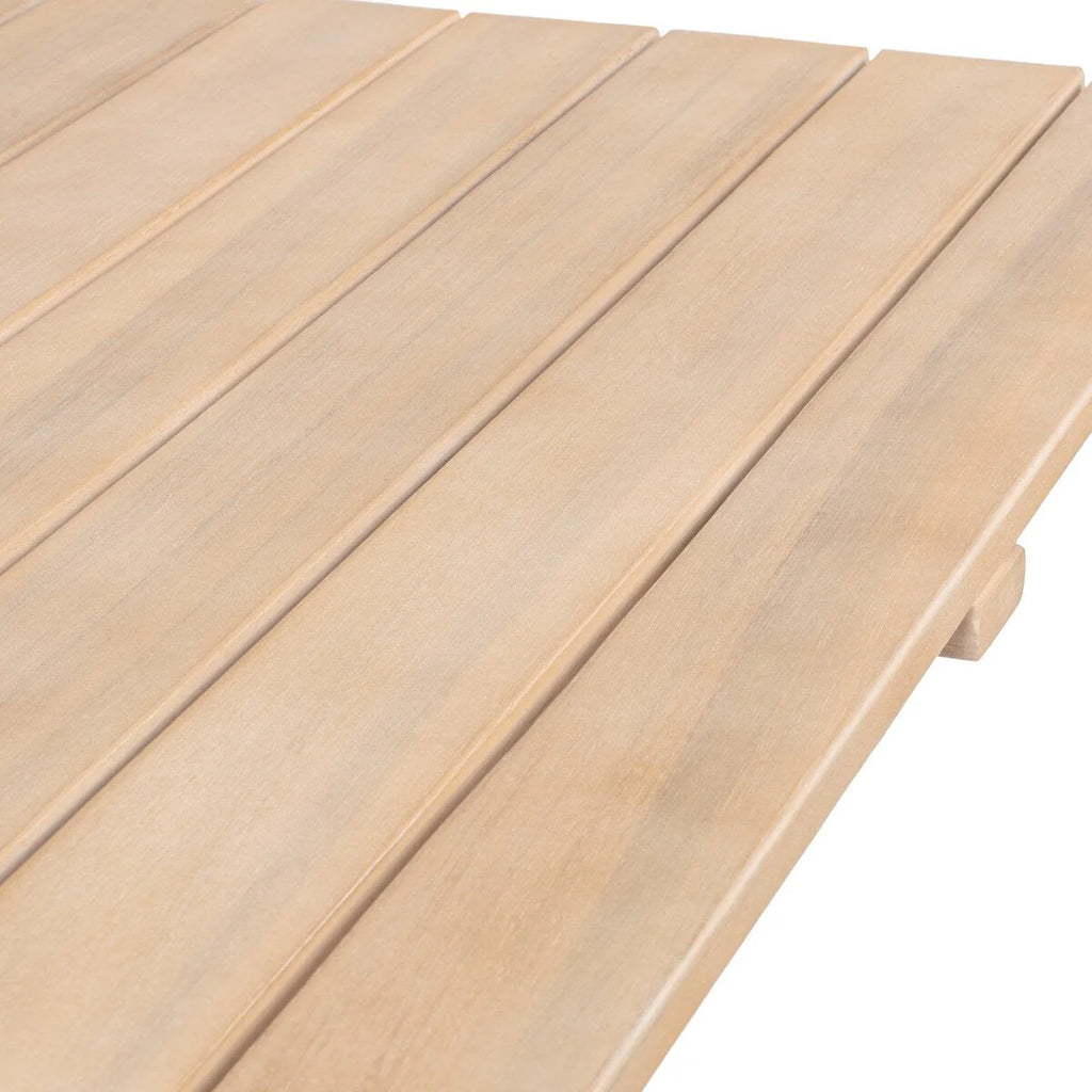 Ensemble de bistro d'extérieur pliant 3 pièces Cadiz Modern Coastal en bois d'acacia, par JONATHAN Y