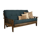Ensemble de futon Somette Tucson pleine grandeur en noyer rustique avec matelas