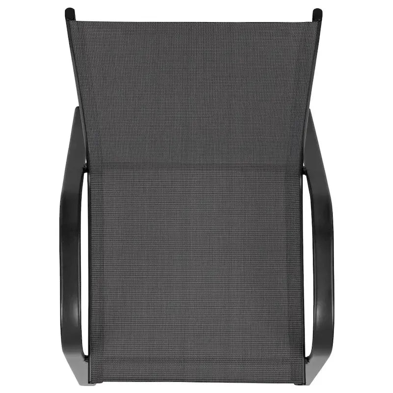 Lot de 4 tabourets de bar d'extérieur en matériau Flex Comfort – Tabouret de terrasse