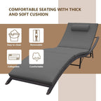 Kullavik – Ensemble de 3 chaises longues d'extérieur