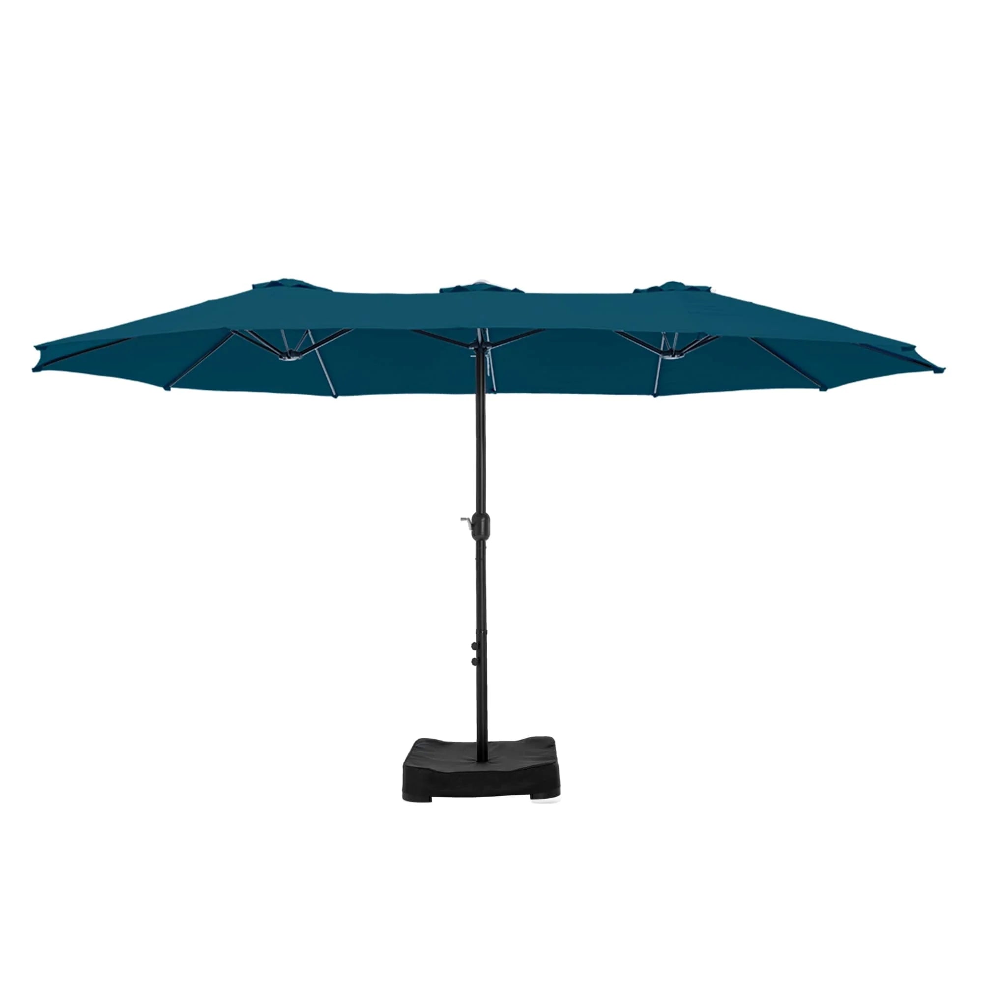 MAISON ARTS Parasol double de 4,5 m pour terrasse, grande taille, avec pied inclus
