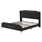 Lit rembourré moderne en cuir PU Uphou de Christopher Knight Home