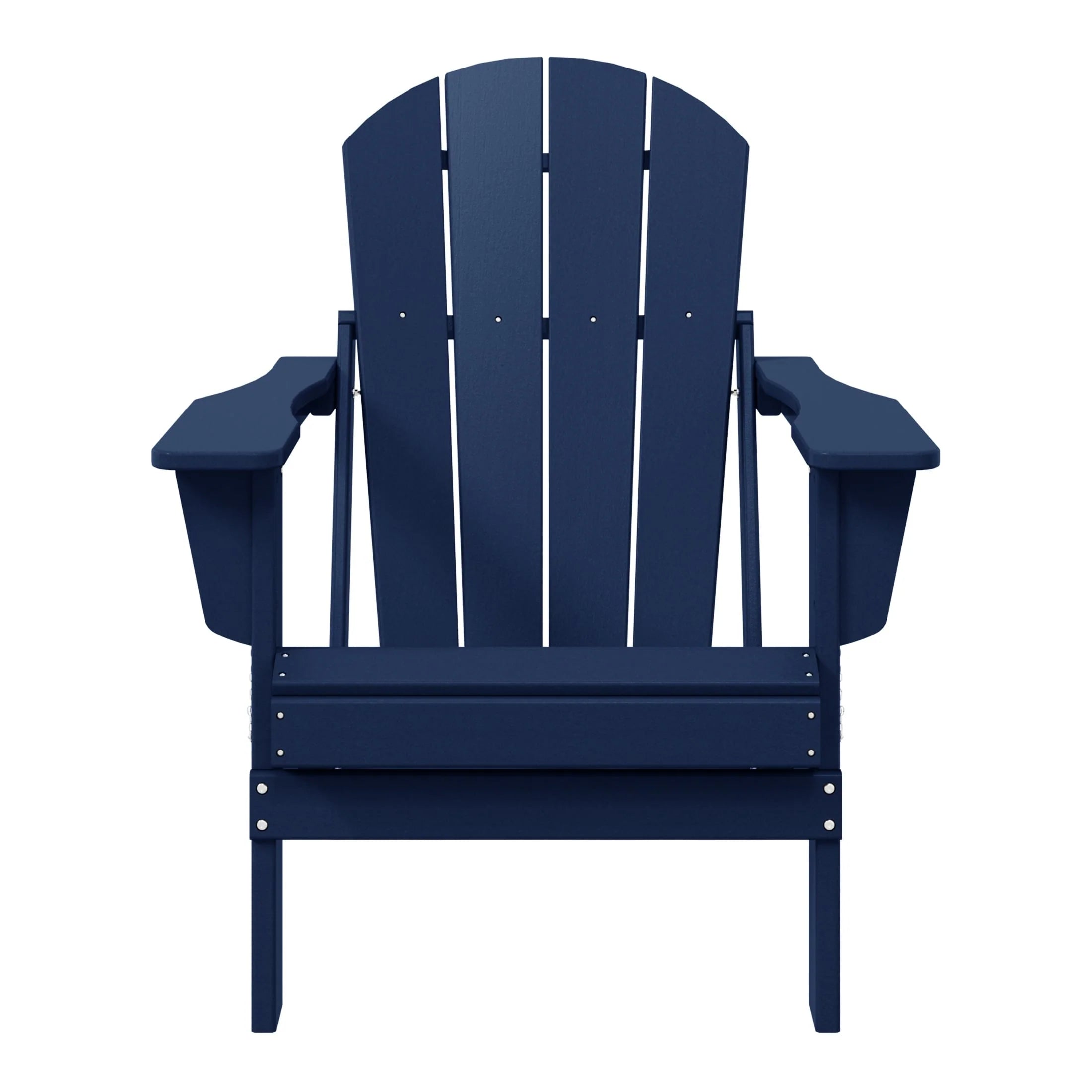 Chaise Adirondack pliante de patio d'extérieur tout temps résistante à la décoloration Polytrends Laguna