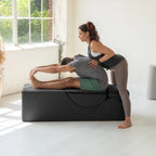 Avana Kami Chaise convertible / Yoga & Massage - Pouf 2 en 1 avec chaise longue de yoga pliable dissimulée, microvelours - N/A
