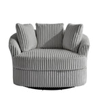 Fauteuil pivotant cylindrique déhoussable à accoudoirs encastrés DREAMSIDEA